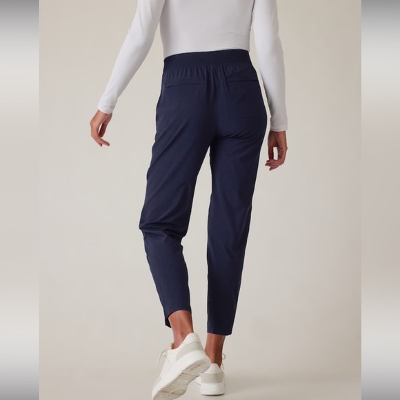 Athleta Brooklyn Mid Rise Ankle Pant // Navy #198671 - Picture 3 of 16